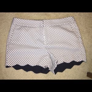 Elle Polka Dot Scallop Dress Shorts Size 6